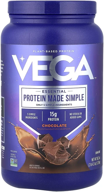 정말좋습니다 Vega 에센셜 단순한 단백질 식물성 단백질 초콜릿 1.03kg(2lb 4.3oz) 빠르게배송해드릴게요, 1개, 103kg - 쿠팡