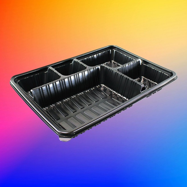 HG-721호 / 돈까스용기 / 200개 세트 / 돈가스 5칸도시락/ HG721 소담팩, 1개