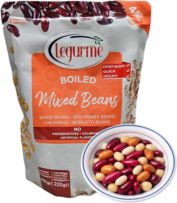 르구르메 바로먹는 삶은 혼합콩 믹스빈 샐러드콩, 1개, 400g