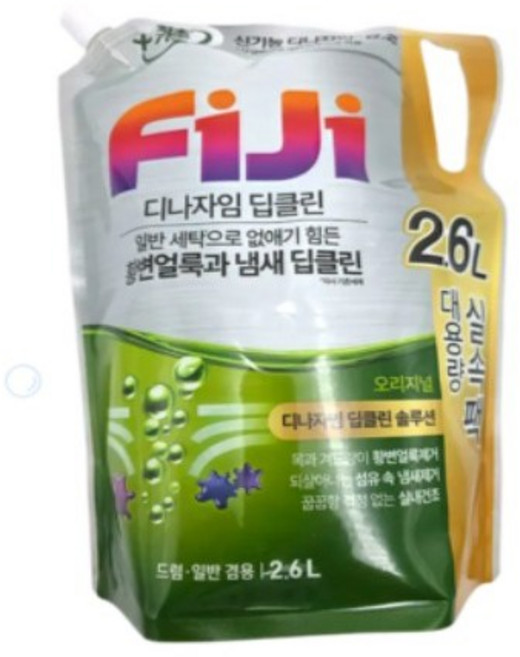 피지 디나자임 딥클린 오리지널 액체 세탁세제 리필, 2.6L, 1개
