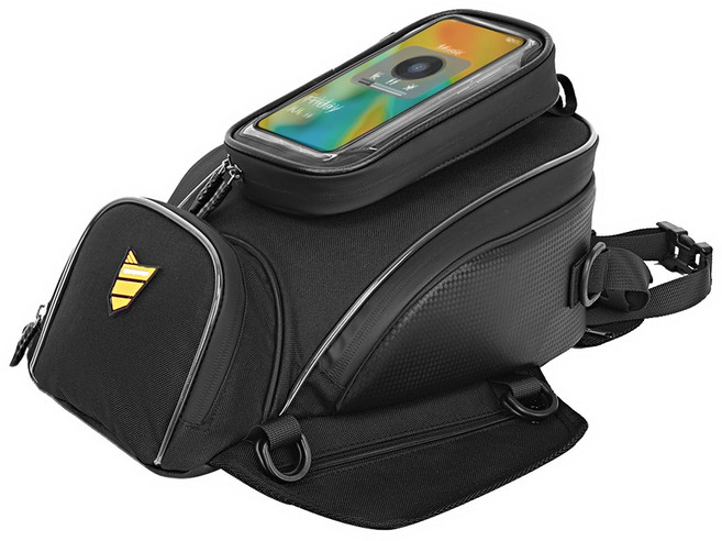 코리데이 휴대폰 거치대 오토바이 탱크백 바이크가방 YA539, 블랙