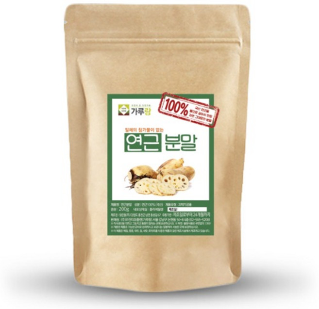 가루랑 % 국산 연근분말 선식, 200g, 1개