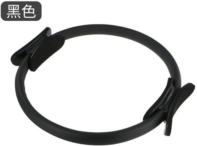 普拉提圈瑜伽阻力環魔力圈瑜伽圈健身器材運動瑜伽圈, 1個, 黑色普拉提圈(直徑37.5釐米)