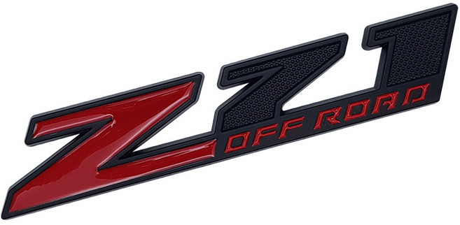 쉐보레 Z71 4X4 엠블럼 오프로드 스티커 뱃지 (콜로라도 트래버스), 블랙레드오프로드