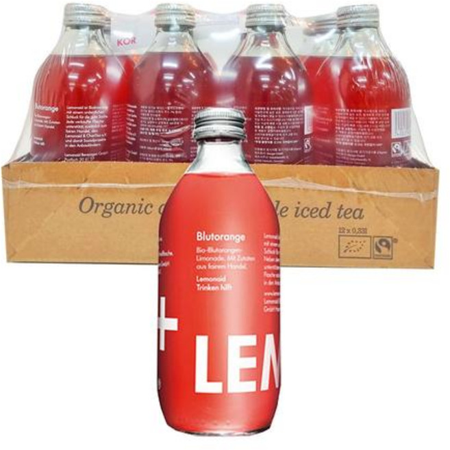 레몬에이드 플러스 330ml x 12병(블러드오렌지)