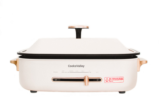 쿡스밸리 멀티쿠커 IT-6093C-H (아이보리) 세라믹코팅, (기본세트)본체 +플랫플레이트