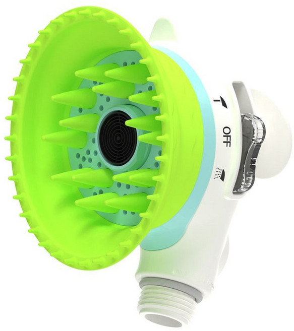 제이더블유 반려동물 펫 힐링 II 샤워헤드, 혼합색상, 1개