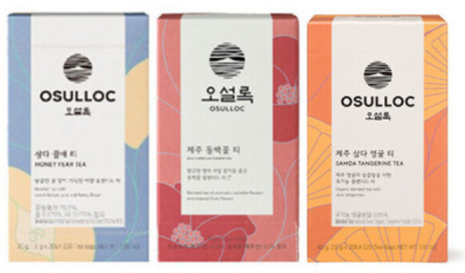 오설록 베스트 티 3종 세트 60입 (삼다꿀배티+제주동백꽃+삼다영귤티), 60개, 기타