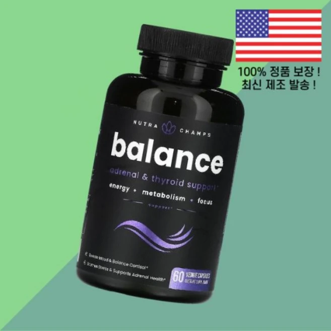뉴트라챔프 밸런스 식물성 베지캡슐 60정 NutraChamps Balance 60 Veggie Capsules, 뉴트라챔프 밸런스 식물성 베지캡슐 60정 NutraCh, 1 - 쿠팡