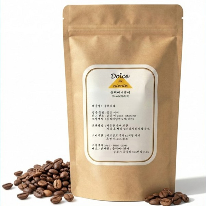 [강릉 1인 로스터리] 돌체비타 블렌딩 커피 원두 수제 로스팅, 150g, 1개, 홀빈(분쇄안함)