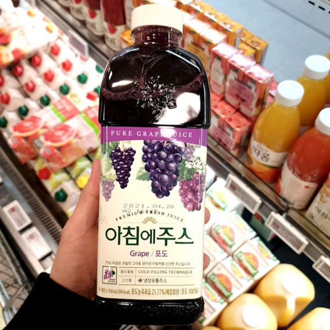 서울우유 아침에주스 포도, 950ml, 1개