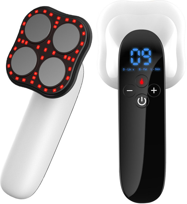 Allilio 고주파 마사지기 EMS 온열 멀티케어 마사지기 10단계 강도조절 핸디형 뷰티디바이스, 화이트, GP220B