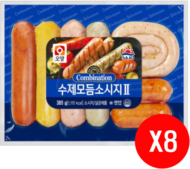 오양 수제 모듬 소시지 385g 8개, 1개, 3.85kg