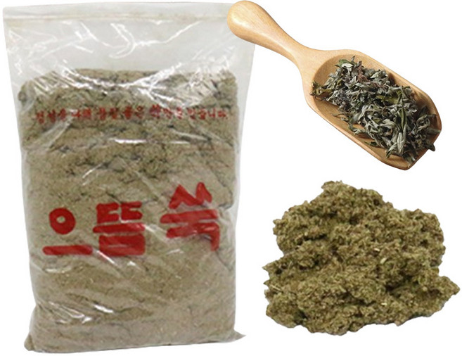 찜질 좌욕용 뜸 쑥 1p 잎쑥 1kg 건강 관리 가정 재료 온열 좌훈 화장실 훈증 분말