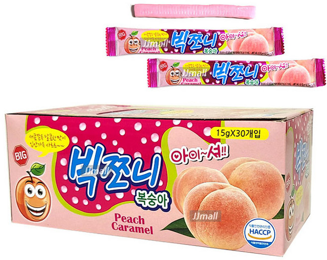 빅쪼니 복숭아맛, 450g, 30개