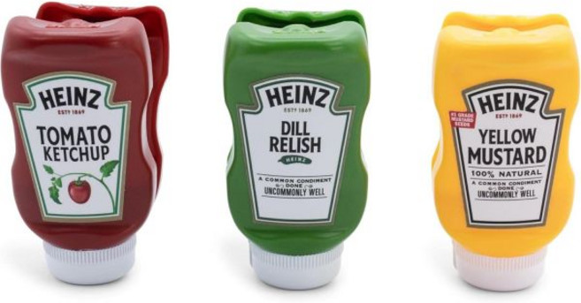 하인즈 보틀 칩 클립 피크닉 팩 3개 세트 | 케첩 머스타드 리시 포함 가정용 주방 장식으로 유용 밀폐 그립으로 음식 보관용 비닐봉지 클램프 귀여운 푸디 선물, 하인즈 보틀 칩 클립 피크닉 팩 3개 세트 | 케첩 머