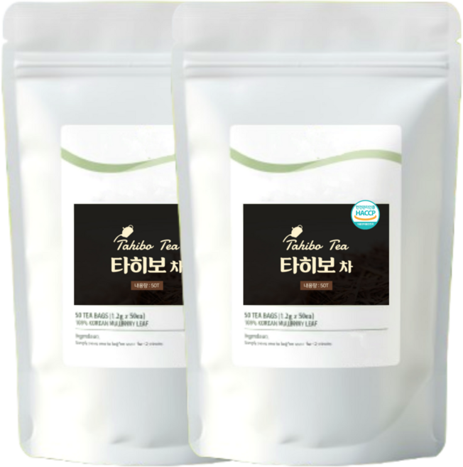 삼백초 티백 식약청 HACCP 인증, 1.2g, 2개, 50개입