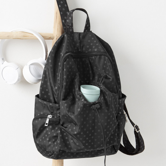 엔도르시 여성용 러블리 캐주얼 도트 나일론 텀블러 백팩 EBA629