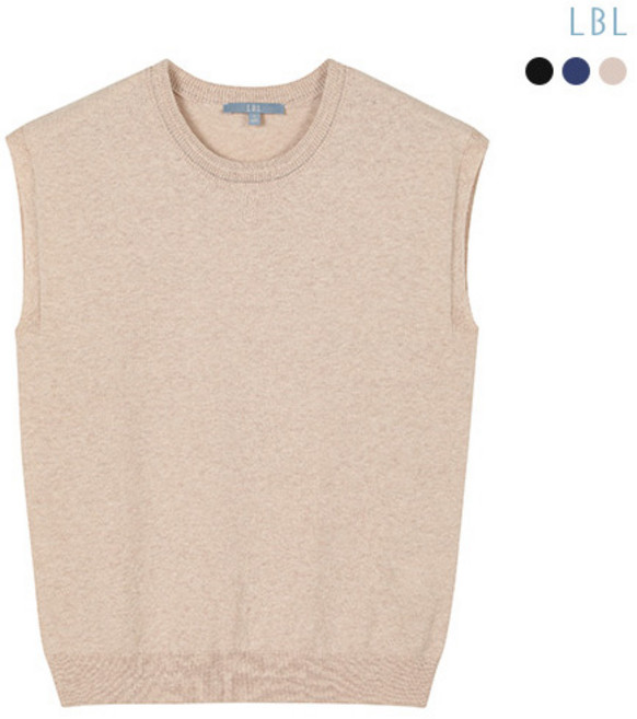 [LBL] (25SS) 퓨어실크린넨코튼 슬리브리스 니트 3종