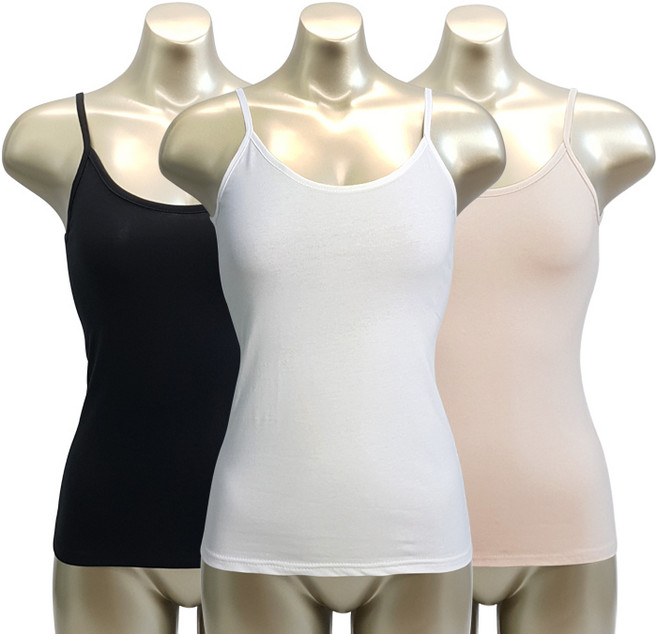 모띠마마 여성용 스판 끈나시 3p