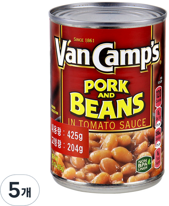 밴캠프스 포크앤빈스, 425g, 5개