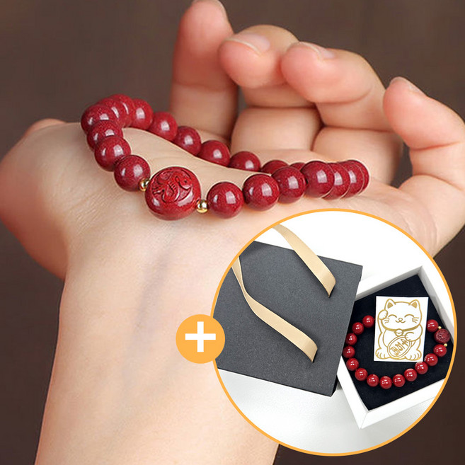 sambuever 12지신 띠별 특AAA급 경면주사 팔찌 소원성취 액막이 행운 부적 팔찌 금전운 재물운 좋은기운 자금사 액운막이 비휴 주사 염주 팔찌 +_사은품