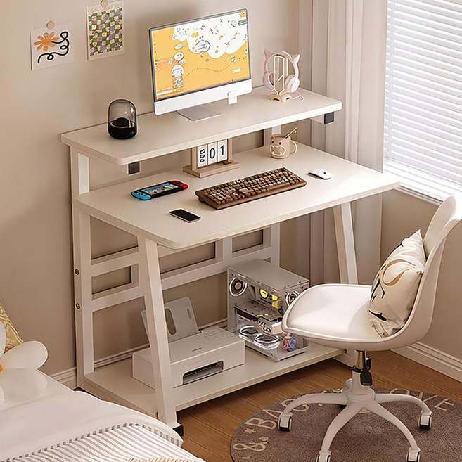 New World 사무실테이블 컴퓨터 책상 다용도 철제 책상 800mm S4, 화이트