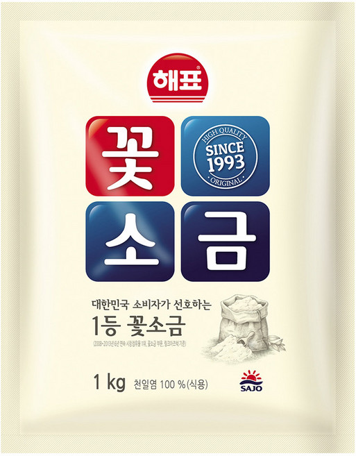 해표 꽃소금, 1kg, 1개