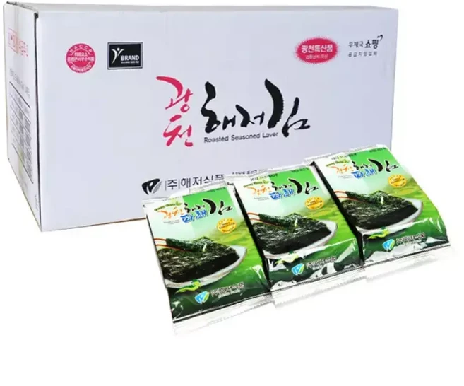 광천해저김 파래3단도시락김(4g)-72봉, 4g, 1개