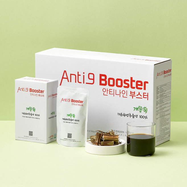 안티나인 부스터 저온 숙성 청호(개똥쑥) 건강즙, 30개, 80ml