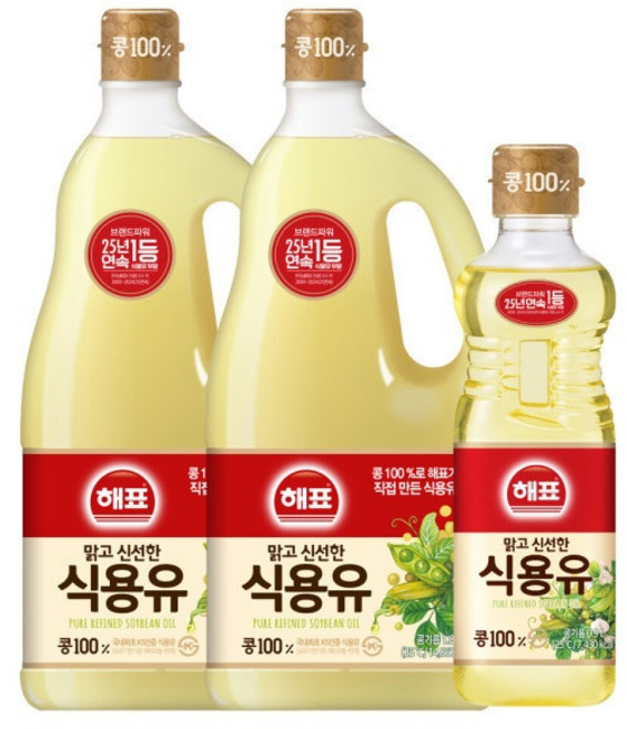 사조 식용유 1.8L x 2개+ 식용유 900ml x 1개, 1세트