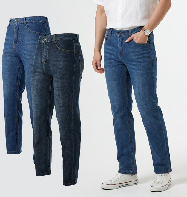 모렉스 1+1 남성 여름 아이스 데님 스판 패션 청바지 MX 191