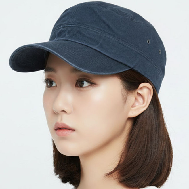 베이직엠 남성 여성 밀리터리 군모 뒷막힘 밴딩 하도메