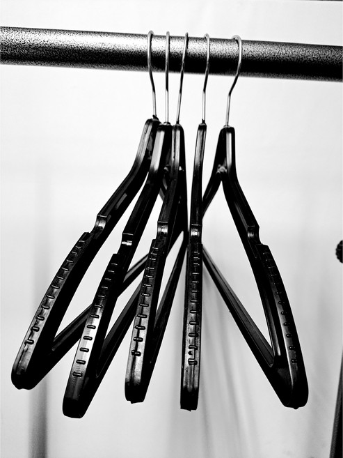 플라스틱 슬림옷걸이 [남철옷걸이], 화이트(50개), 길이 39.5cm, 50개