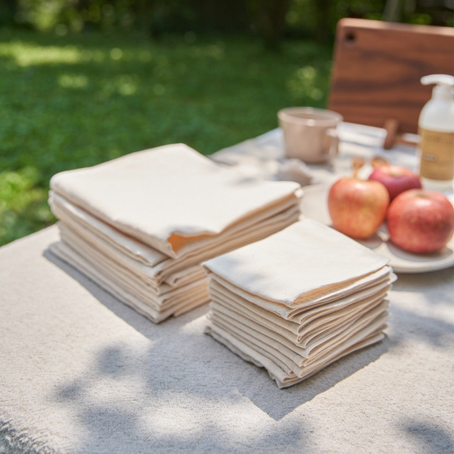 강화소창행주 3겹 6장 세트 무형광 행주 전선생부엌, 소 4장