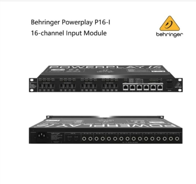 Behringer Powerplay P16-M P16-I P16-D 16 채널 디지털 개인 믹서 P16-I 입력 모듈 P16-D 분배 모듈