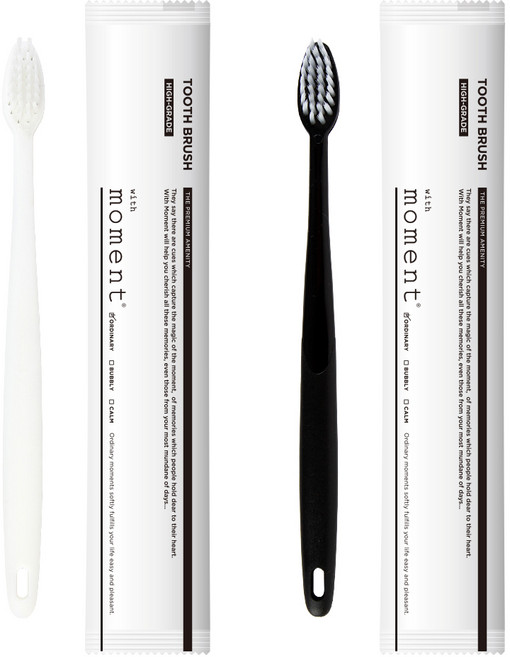 위드모먼트 일회용 고급형 미세모 칫솔, 1개입, 100개