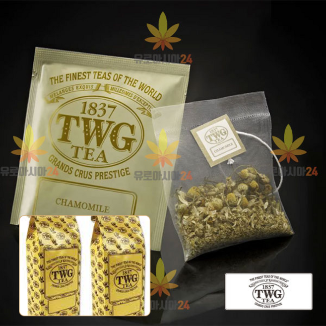 TWG 럭셔리 실크 50티백 셀렉션 대용량 카모마일(Chamomile), 카모마일, 1세트, 50개입