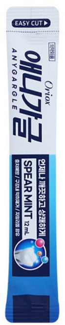 오릭스 애니가글 휴대용 스피어민트 12ml /구강청결제 일회용 여행용 포켓, 1개