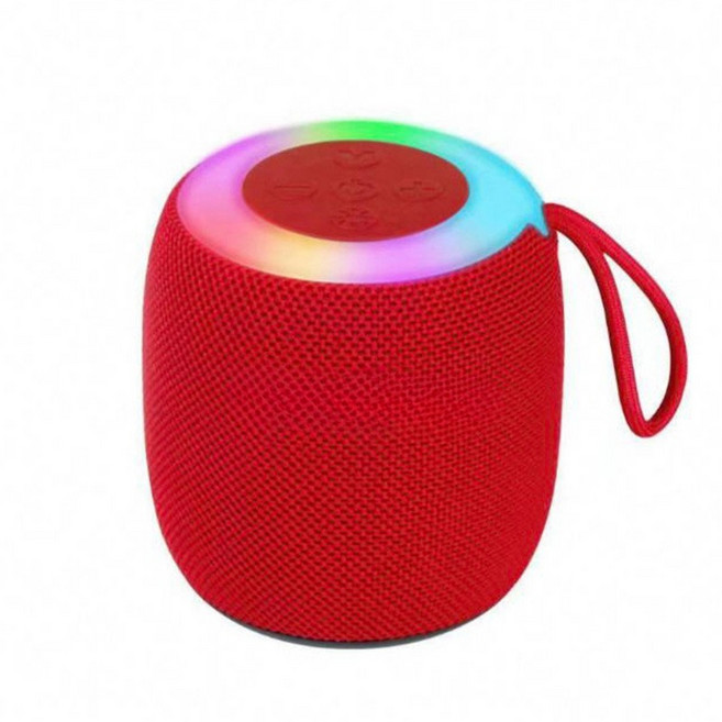 블루투스 스피커 휴대용 미니 홈 분위기 조명 데스크탑 무선 스피커, 빨강