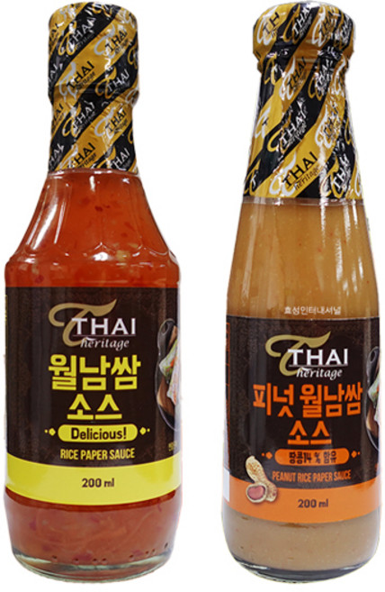 타이 월남쌈 소스 200ml + 타이 피넛 월남쌈 소스 200ml, 2개