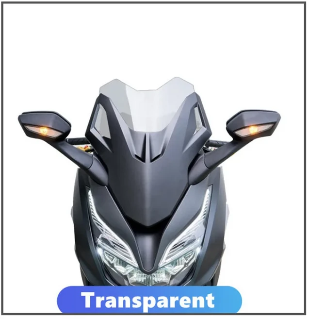 HONDA Forza350 NSS350 350 용 오토바이 액세서리 짧은 앞 유리 디플렉터 바람막이 2021 22 23, [01], 01 Transparent, 1.Transparent