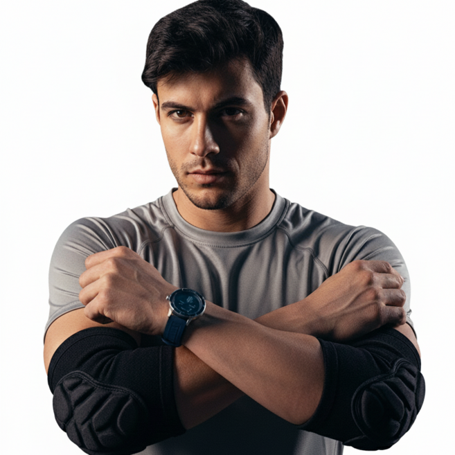 타이트엔드 PES 쿠션 패드 팔꿈치 보호대, 1개