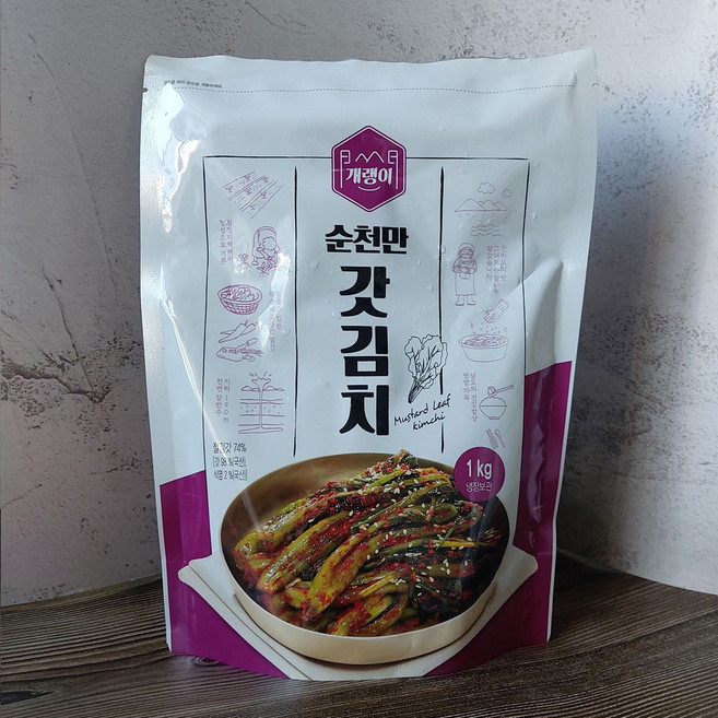 국내산 순천 갓김치 국산재료 사용, 2개, 1kg