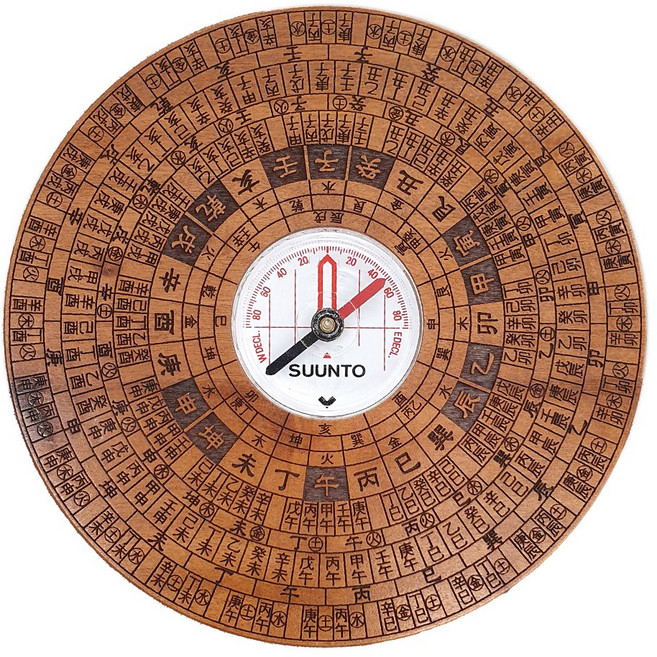 풍방 풍수백화점 나경 대추나무 9층 패철 순토 나침판, 상세내용표시, 1개