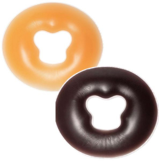 실리콘 얼굴 베개 페이스 경락 젤 쿠션 안면 자국방지 미용 마사지 몰드, 브라운, 1개