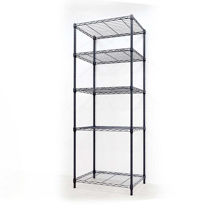 鐵物局 IRON BUREAU 日系黯黑質調五層鐵力士架 75x35x170cm 多功能收納層架置物架, ●黯黑75x35x170五層架, 黯黑, 五層