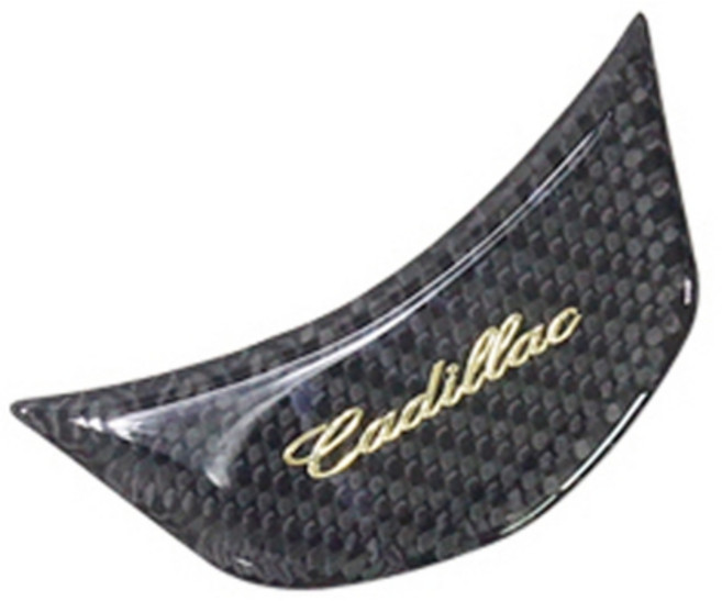 [주주파츠몰] 캐딜락 오리지널 카본 핸들 뱃지 카본 몰딩 용품 CT6 XT5 ATS CTS 호환 용품, B-2(ATS CTS) 골드 뱃지형