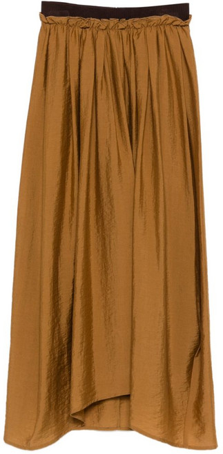 텔라 개더 집업 스커트