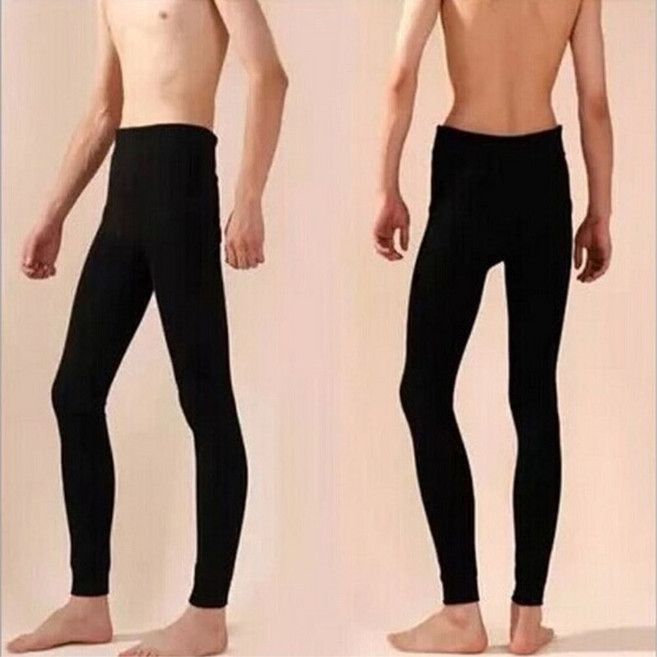 사계절 기본 블랙 남성 스판덱스 레깅스 긴 바지 gas+5107er